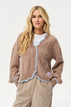 Sandy Wave Wool Cardigan