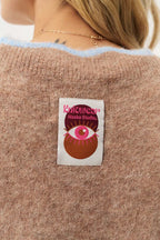 Sandy Wave Wool Cardigan