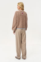 Sandy Wave Wool Cardigan