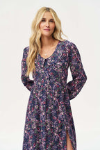 Midnight Garden Midi Dress