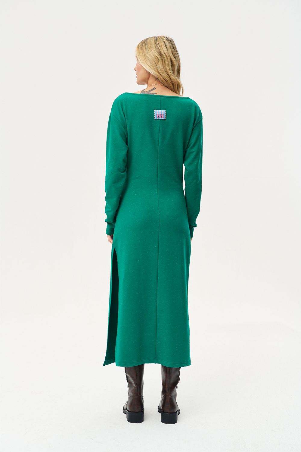 Emerald Hush Knit Dress