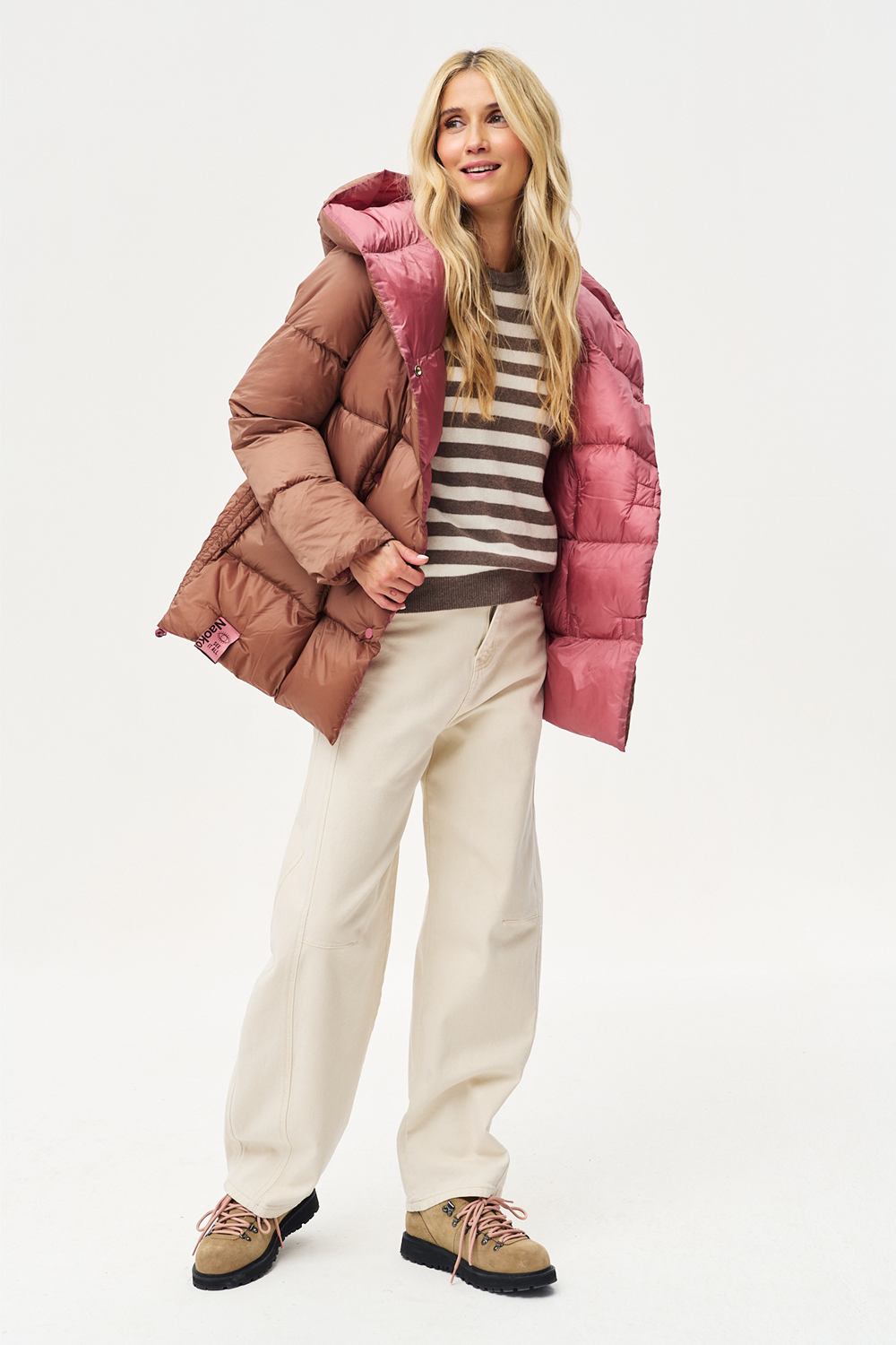 Chaqueta de invierno reversible Alaska Caramel Blush