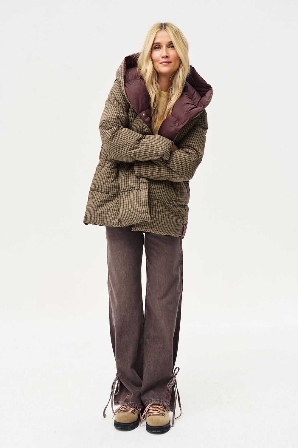 Alaska Moody Plaid Reversible Winter Jacket