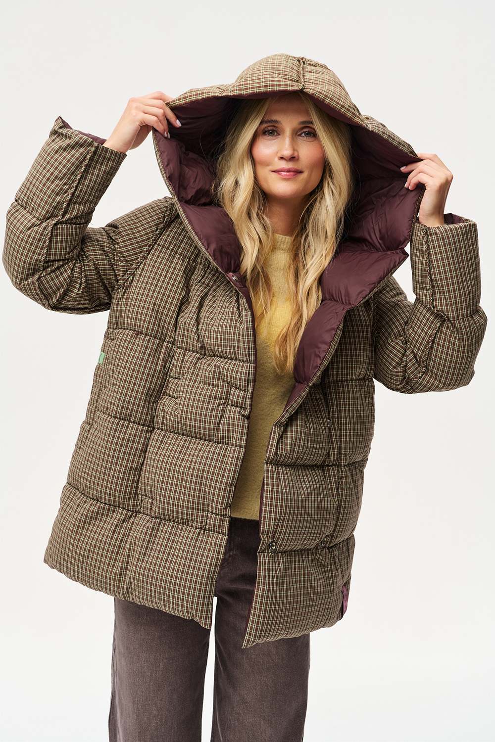 Alaska Moody Plaid Reversible Winter Jacket