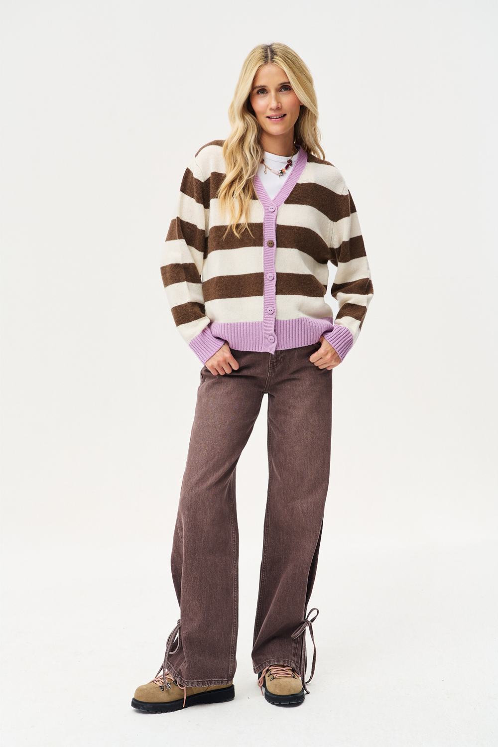 Amorette Wool and Cashmere Cardigan