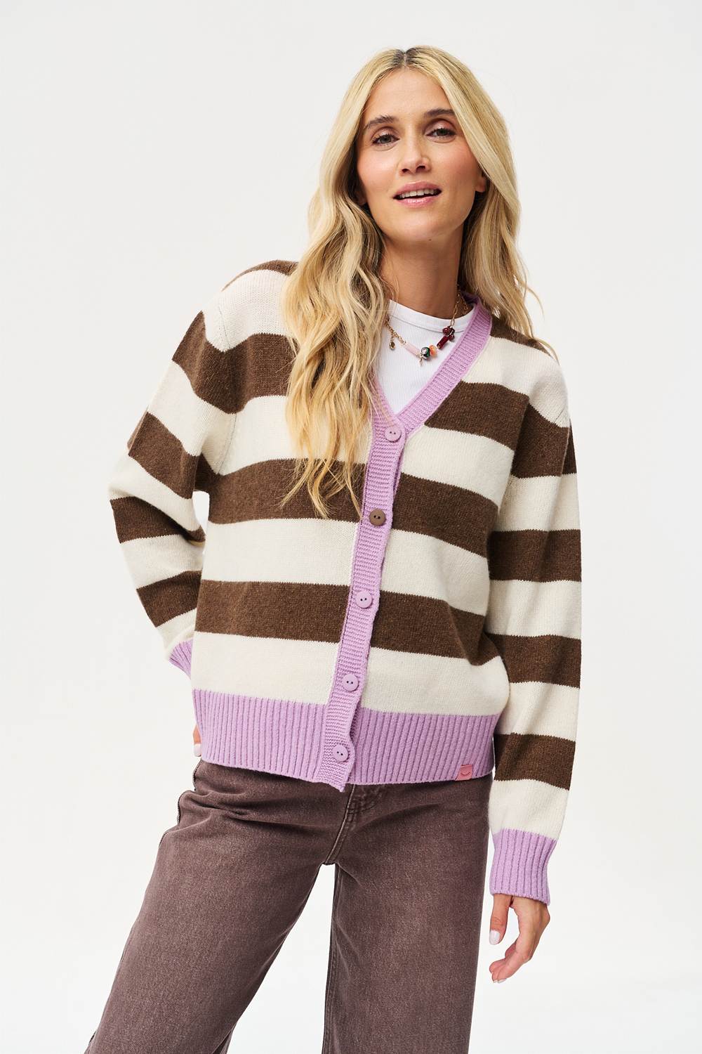 Amorette Wool and Cashmere Cardigan