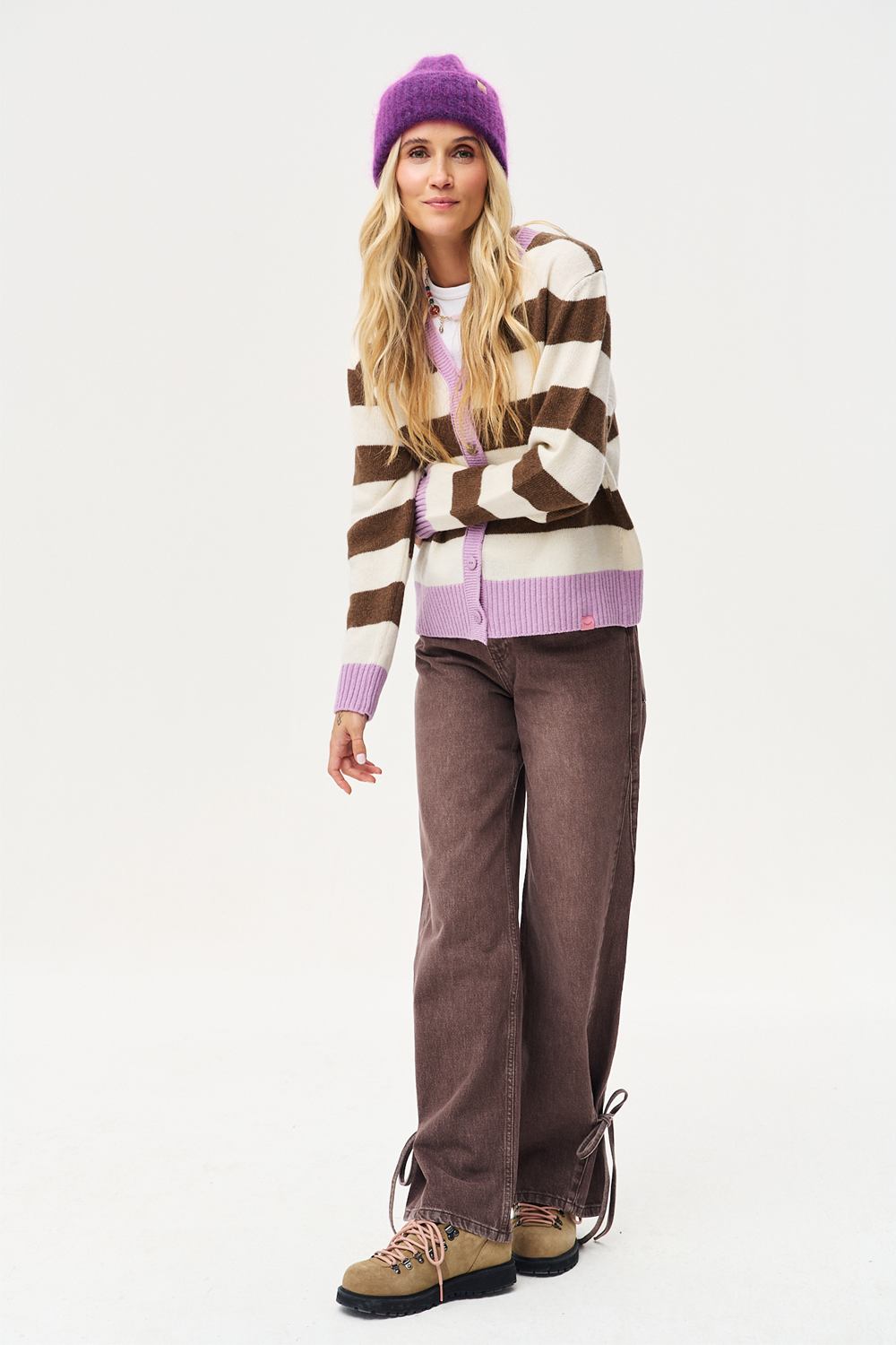 Amorette Wool and Cashmere Cardigan