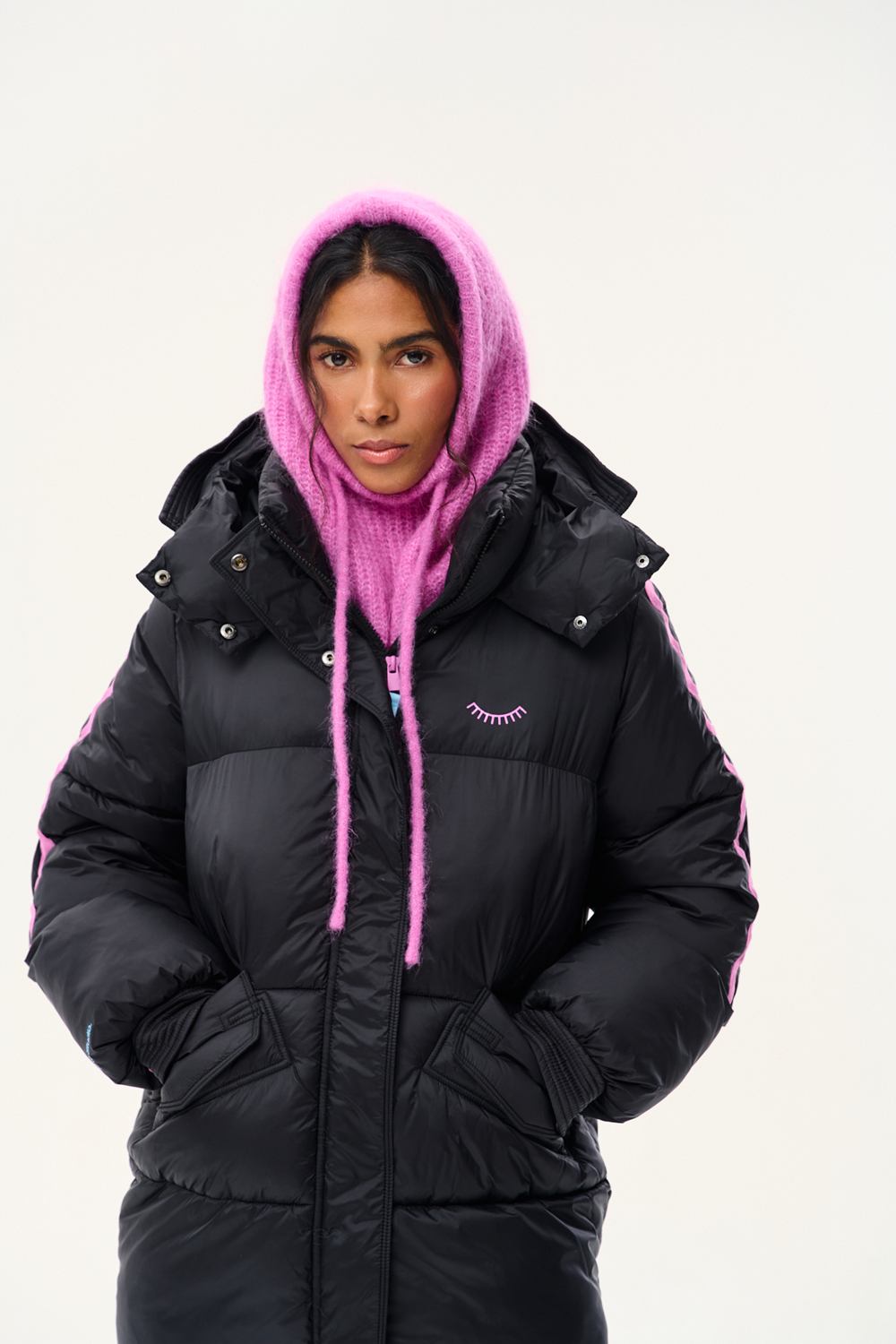 Fluffy Rose Balaclava