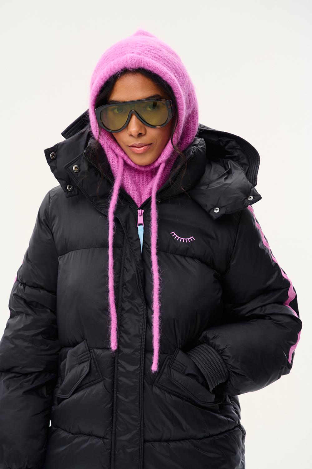 Fluffy Rose Balaclava