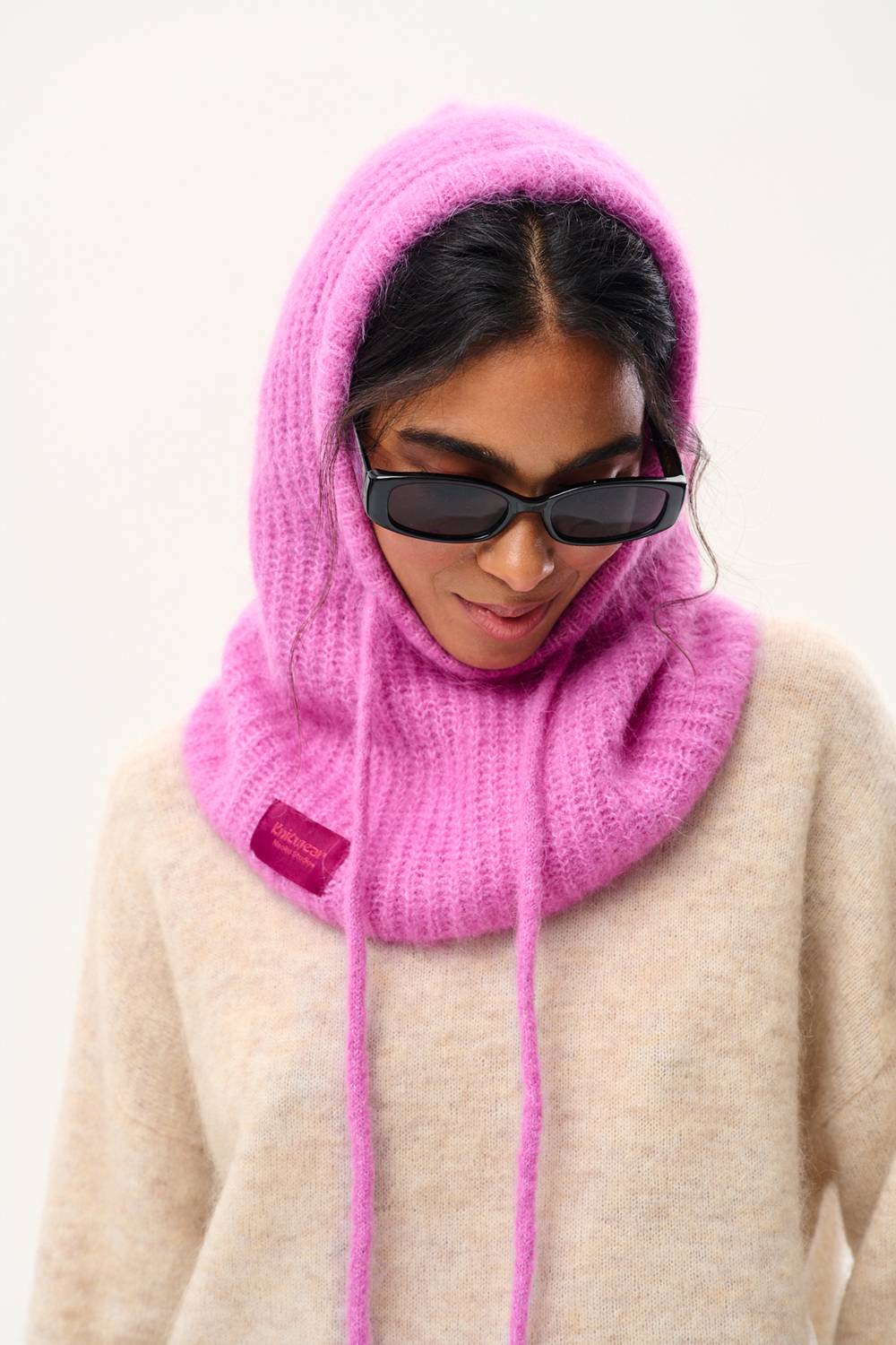 Fluffy Rose Balaclava