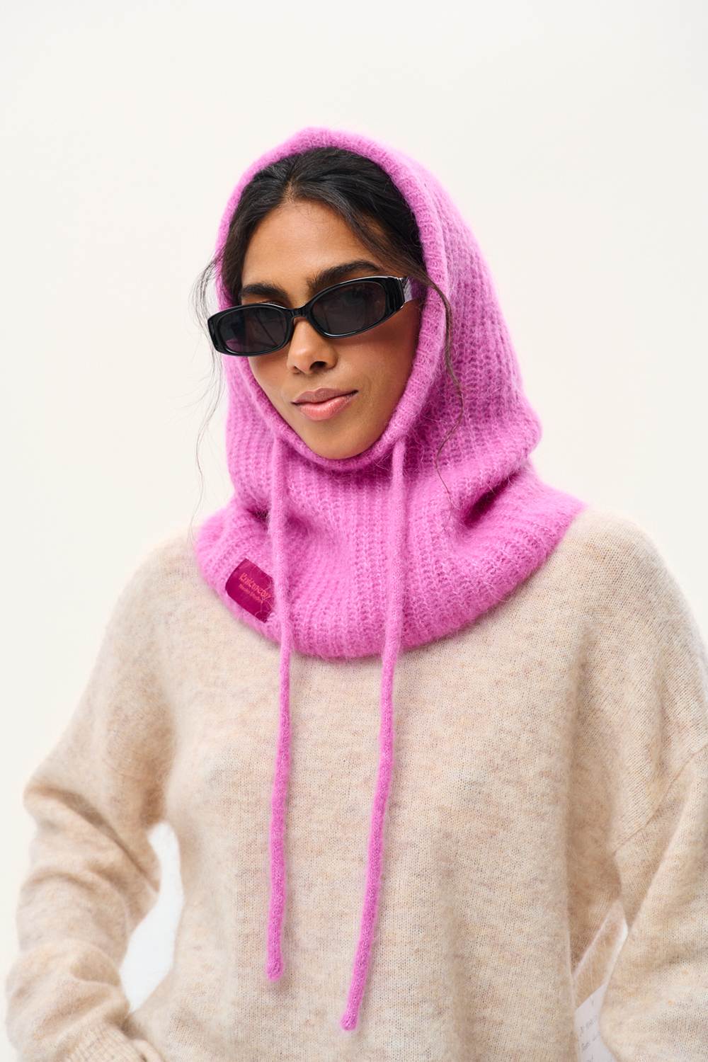 Fluffy Rose Balaclava