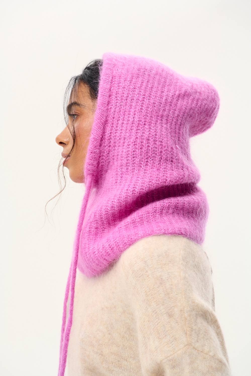 Fluffy Rose Balaclava