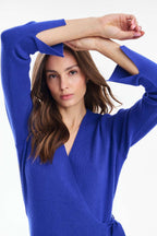 London Blue Strikket Midi Kjole