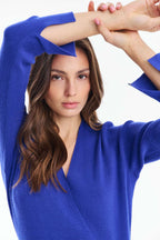 London Blue Strikket Midi Kjole