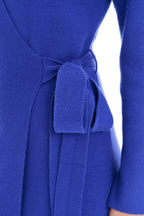 London Blue Strikket Midi Kjole