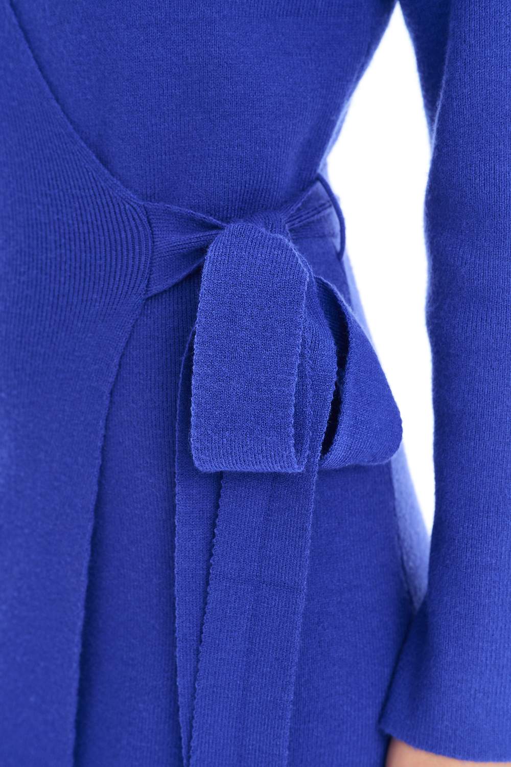 London Blue Strikket Midi Kjole