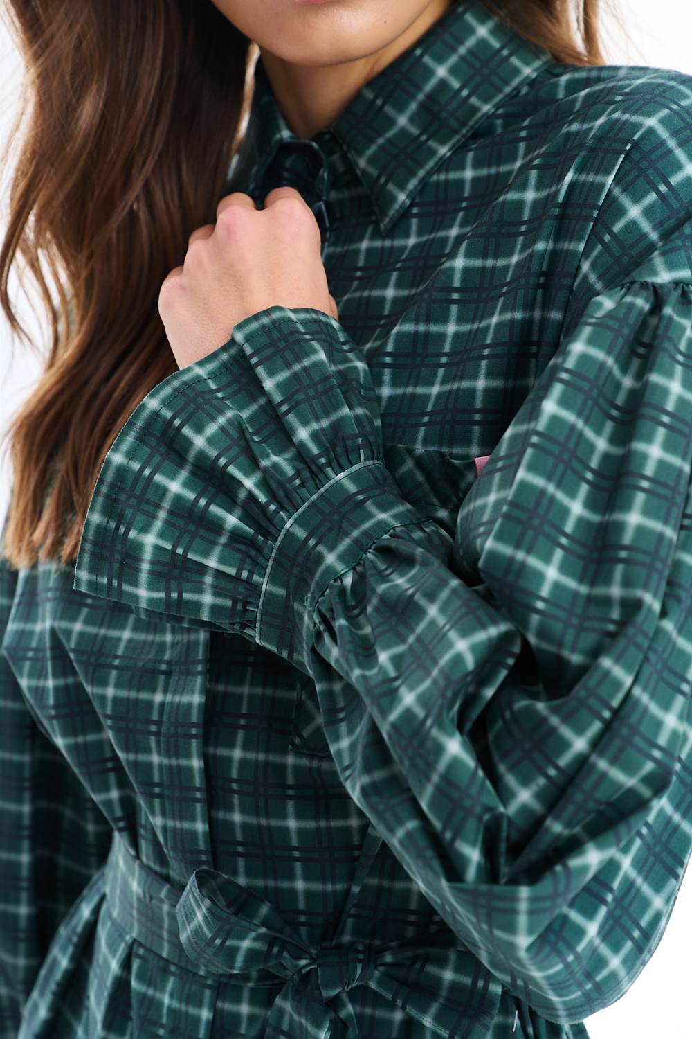 Tartan Rebel mini marškinių suknelė