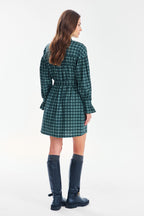 Tartan Rebel mini marškinių suknelė