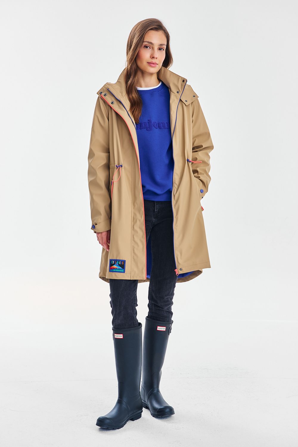 Overland Langer Isolierter Regenmantel