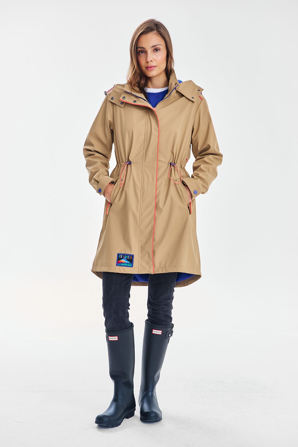 Overland Langer Isolierter Regenmantel