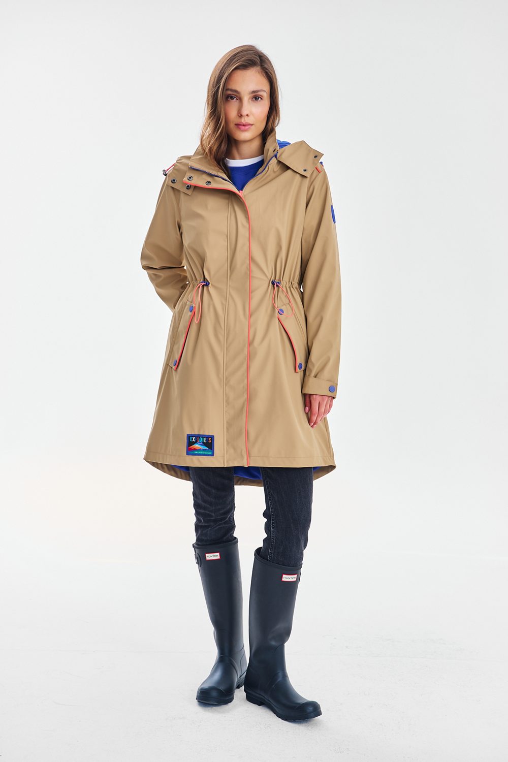 Overland Langer Isolierter Regenmantel