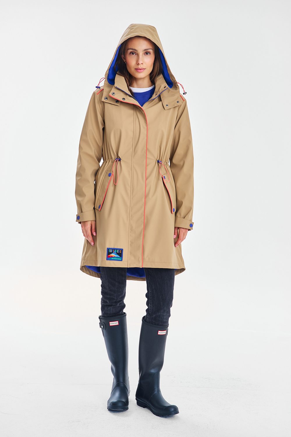 Overland Langer Isolierter Regenmantel