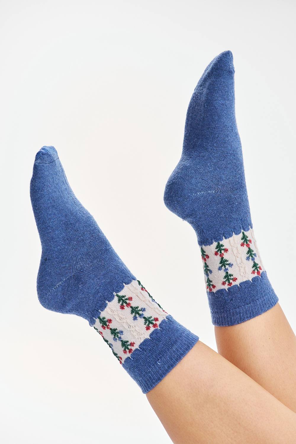 Garden Serenade wool and cashmere socks set