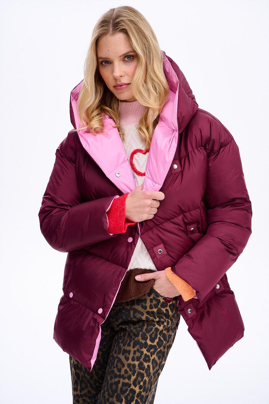 Alaska Rosetė dvipusė žieminė striukė