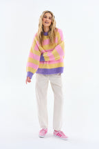 Wollpullover in Zitronensorbet