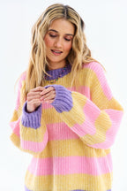 Wollpullover in Zitronensorbet