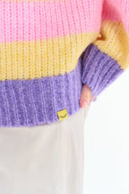 Wollpullover in Zitronensorbet