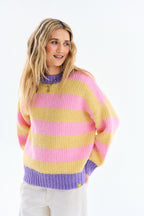 Wollpullover in Zitronensorbet