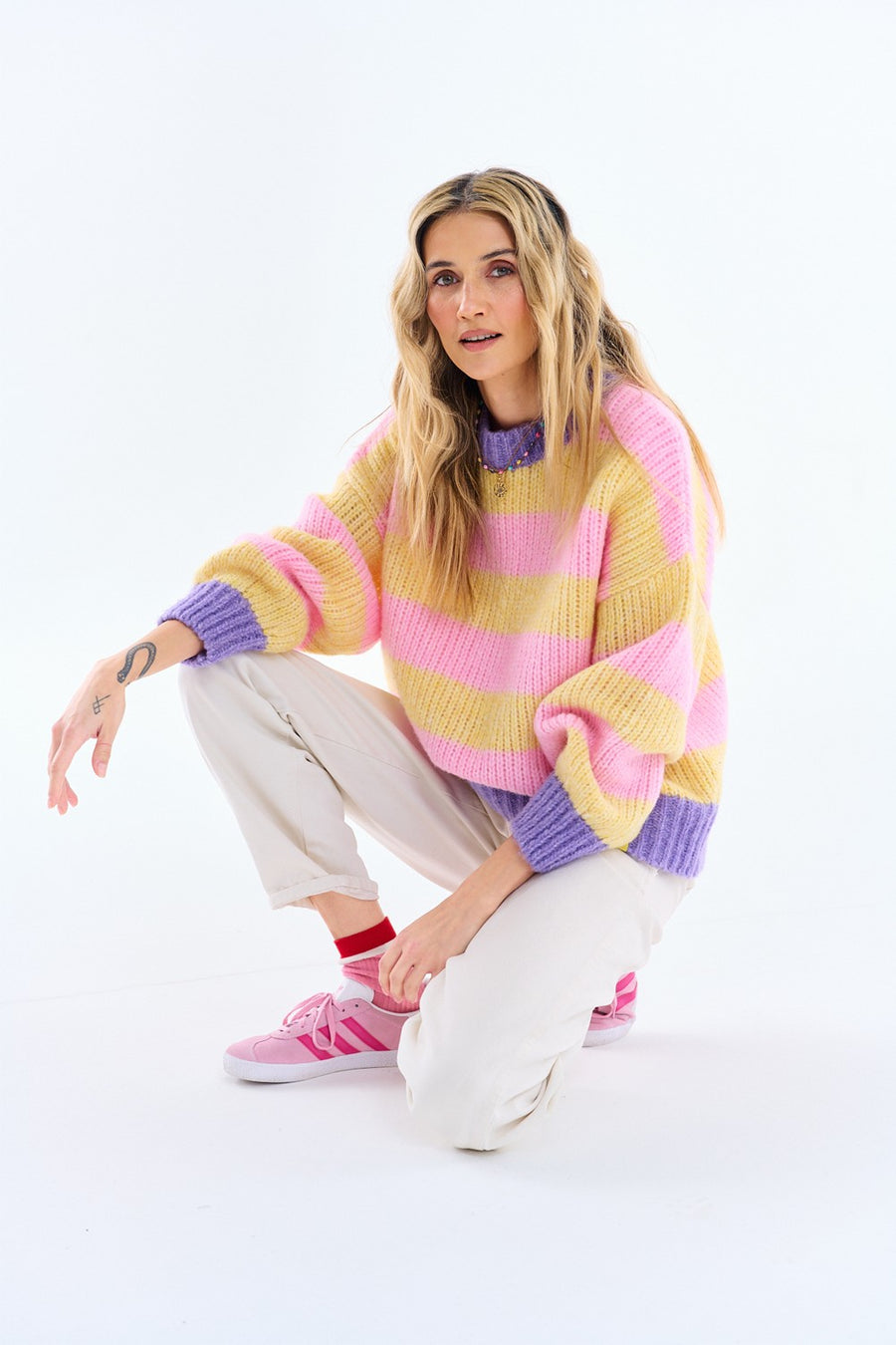 Pull en laine sorbet citron