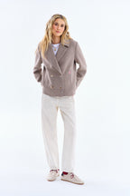 Warm Touch Wool Biker Jacket