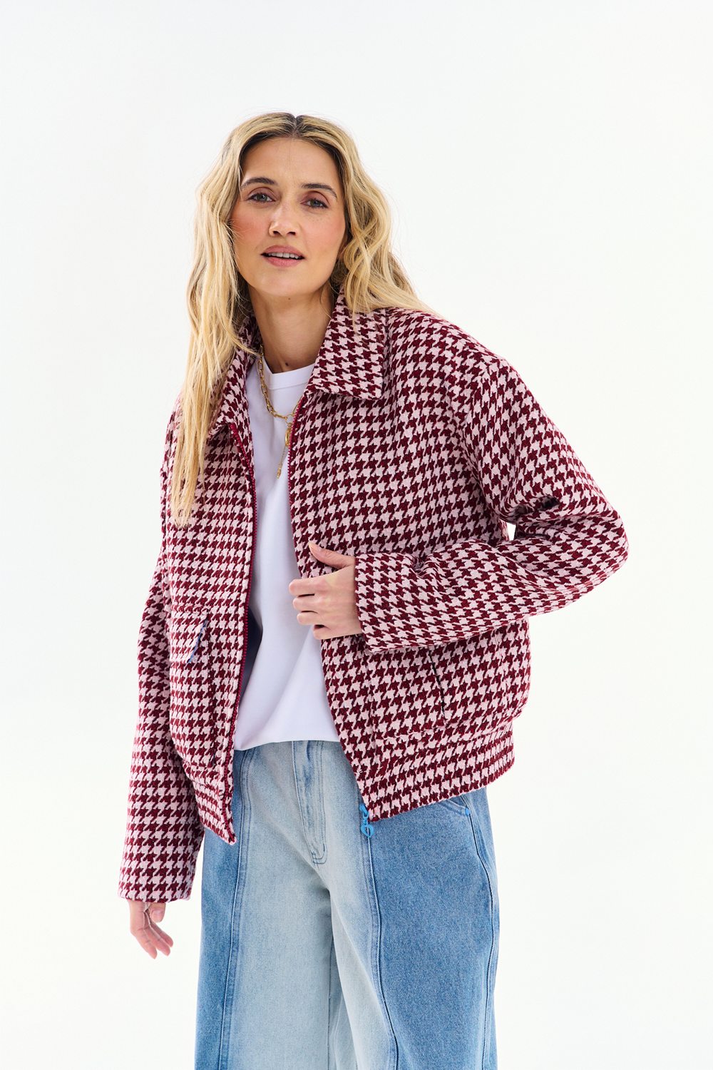 Berry Spark Wool Jacket