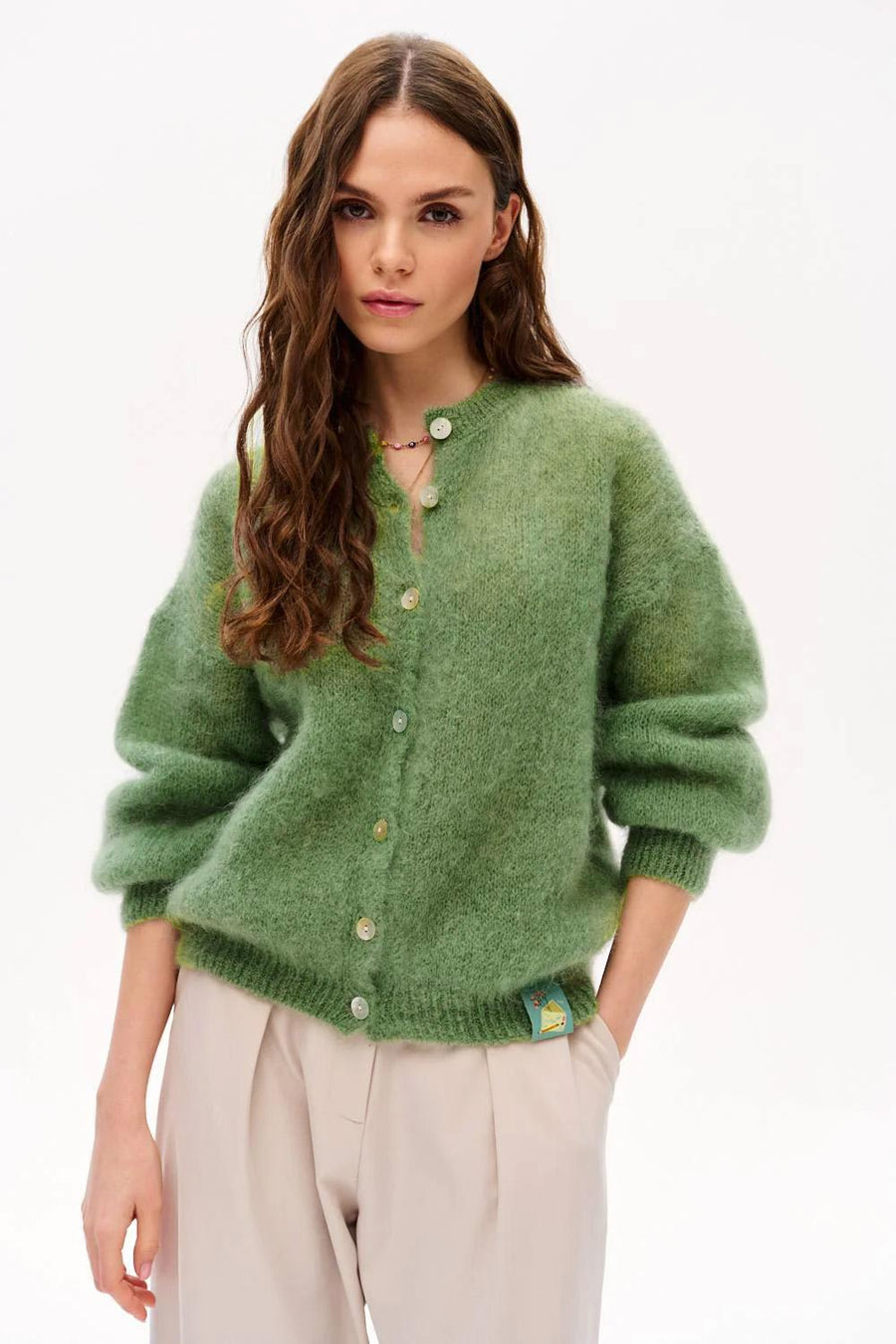 Cardigan din mohair Spring Juice