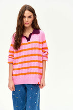 Pink Cloud polo sweater
