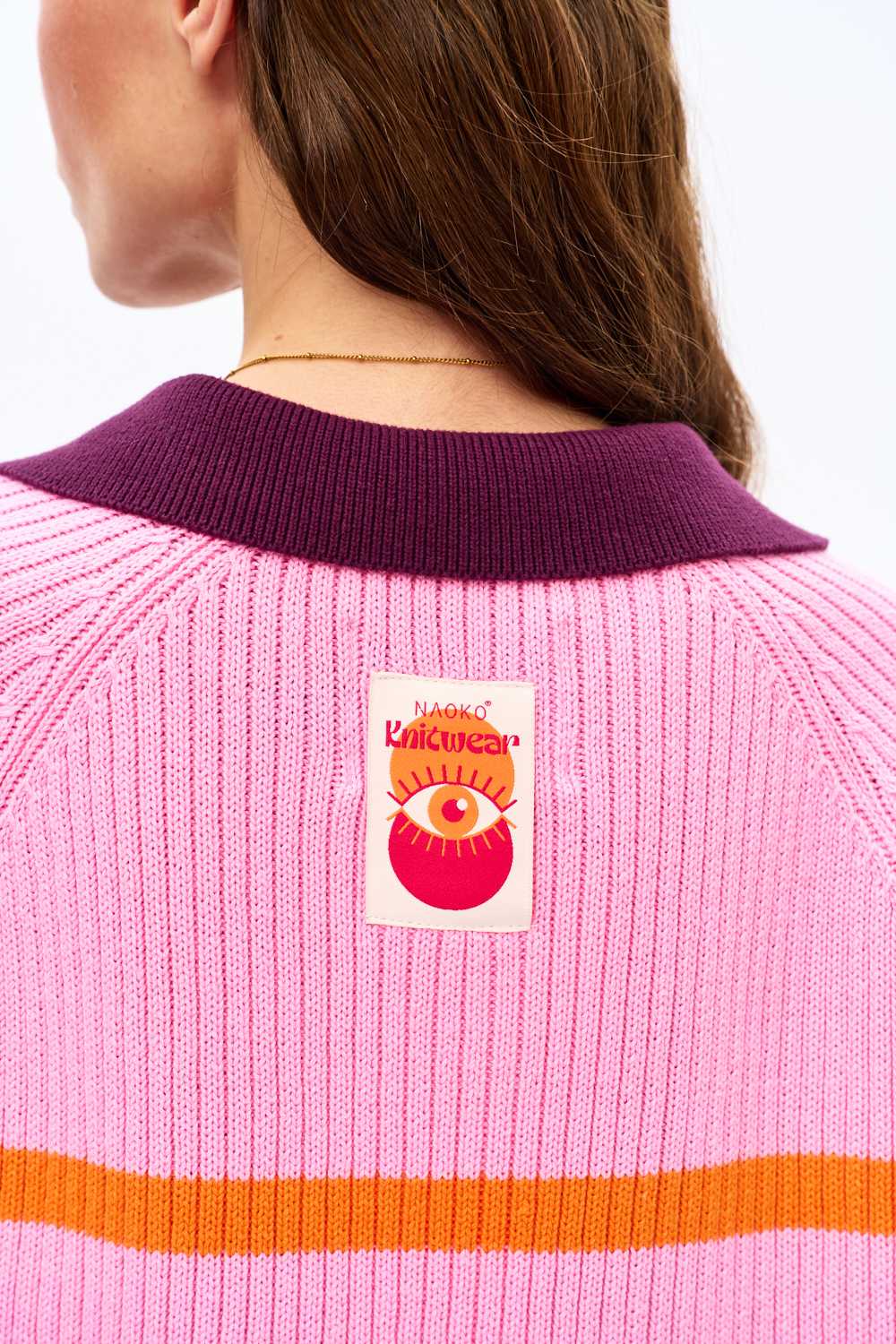 Pink Cloud polo sweater