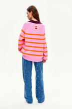 Pink Cloud polo sweater