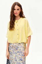 Lemon Pop short-sleeved cardigan