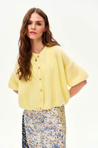 Lemon Pop short-sleeved cardigan