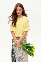 Lemon Pop short-sleeved cardigan