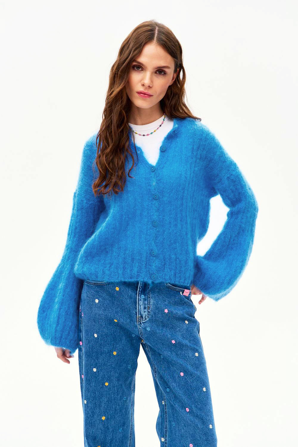 Here Comes Joy mohair cardigan