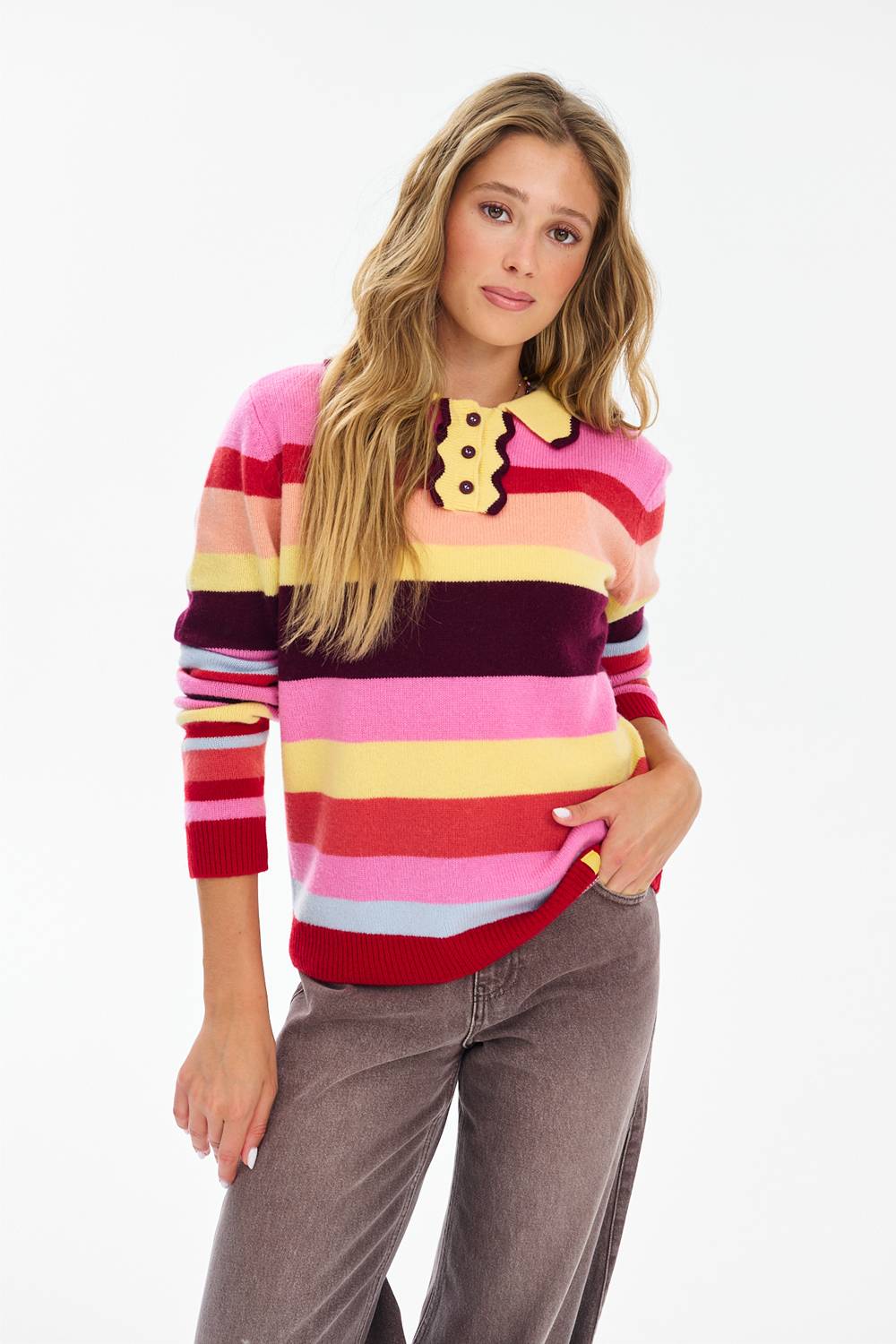 Cherry Skies Wool Sweater