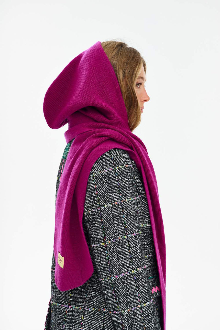 Hoodoo Magenta Hooded Scarf
