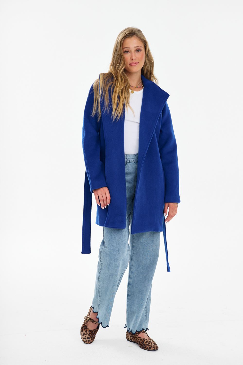 Manteau en laine Majorelle
