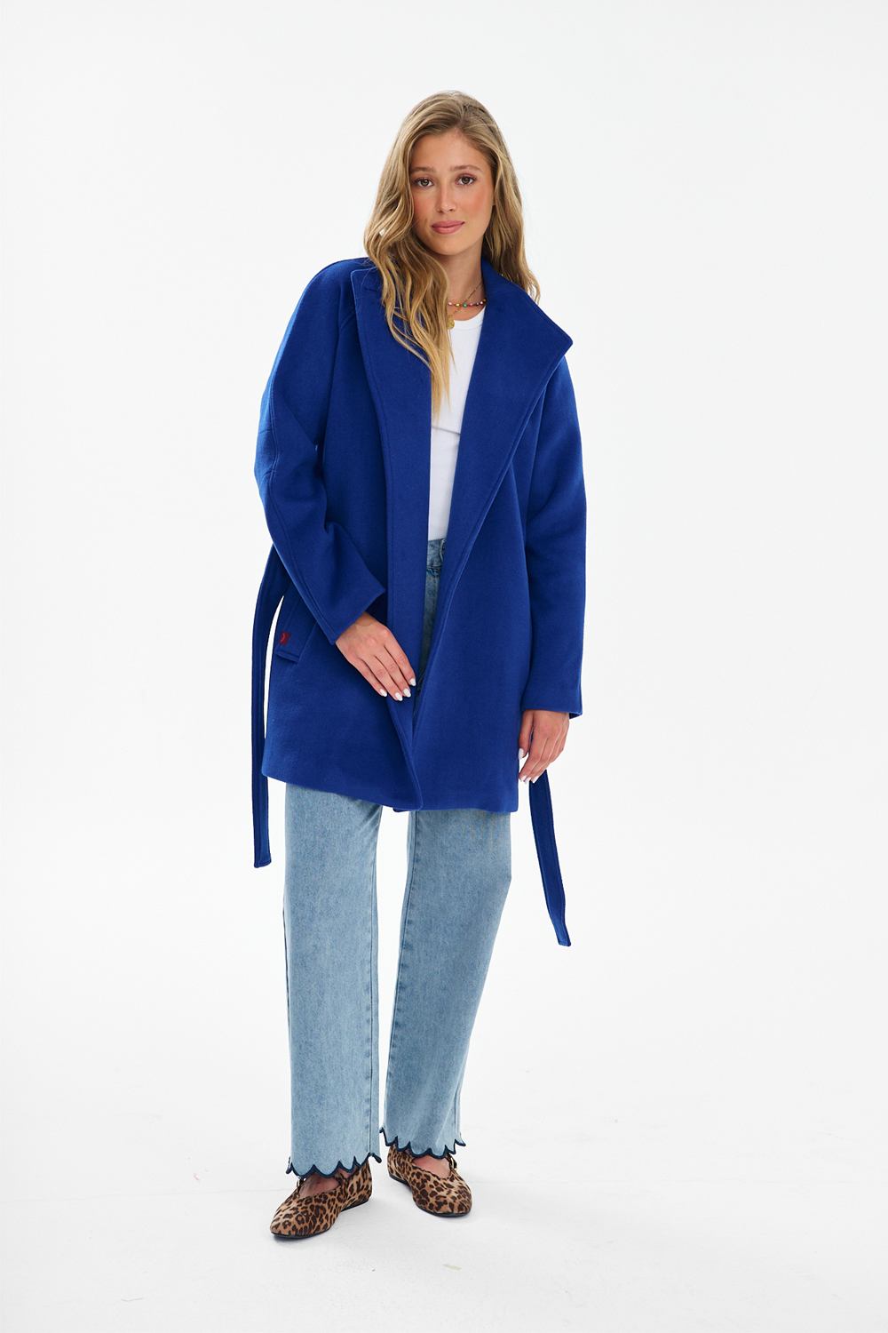 Manteau en laine Majorelle