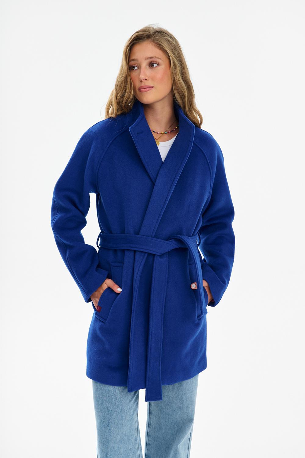 Manteau en laine Majorelle