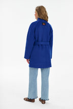 Manteau en laine Majorelle