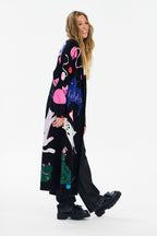 Midnight Paws Long Cardigan